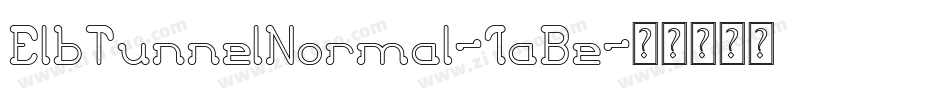 ElbTunnelNormal-1aBe字体转换