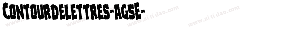 Contourdelettres-ag5E字体转换