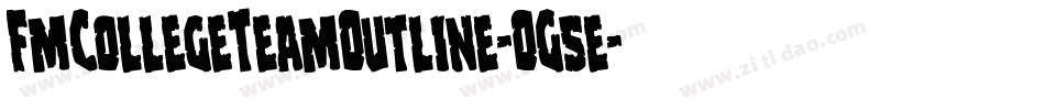 FmCollegeTeamOutline-OG5e字体转换