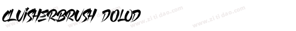 CluisherBrush-DOL0d字体转换