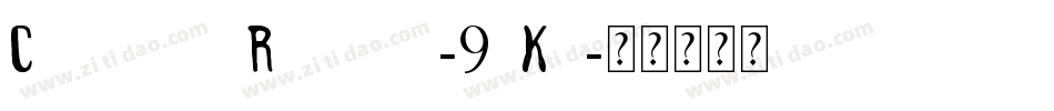 ComicoolRegular-9gKn字体转换