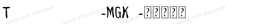 Teenagedream-MGKn字体转换
