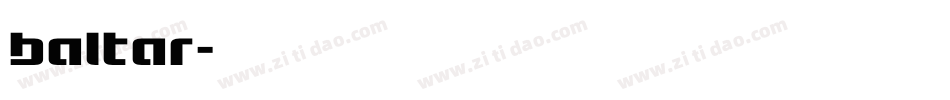 baltar字体转换