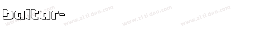 baltar字体转换