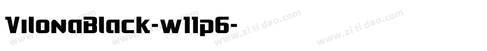 VilonaBlack-w11p6字体转换