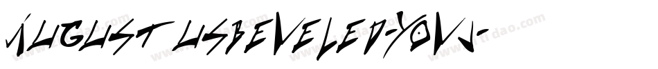 Augustusbeveled-YOvj字体转换