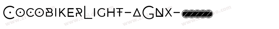 CocobikerLight-aGnx字体转换