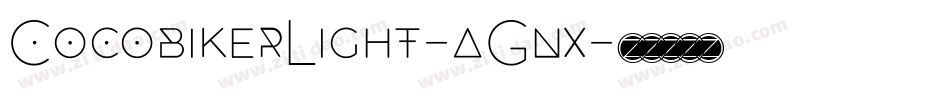 CocobikerLight-aGnx字体转换