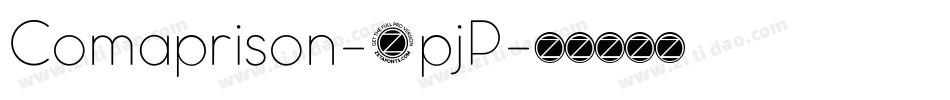 Comaprison-0pjP字体转换
