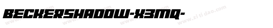 BeckerShadow-x3Mq字体转换