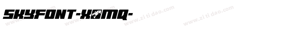 Skyfont-x0Mq字体转换