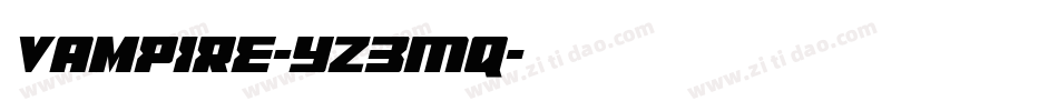 Vampire-Yz3Mq字体转换