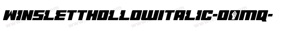 WinslettHollowItalic-oOMq字体转换