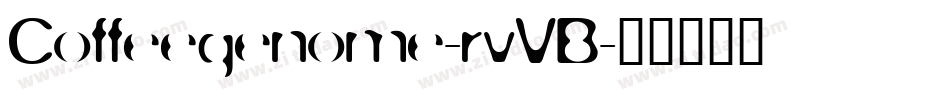 Coffeegenome-rvVB字体转换