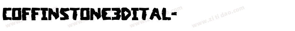 coffinstone3dital字体转换