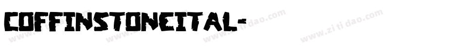 coffinstoneital字体转换