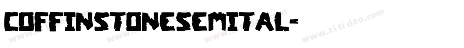 coffinstonesemital字体转换