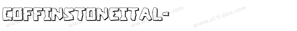 coffinstoneital字体转换