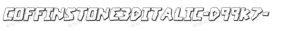 CoffinStone3DItalic-d99K7字体转换