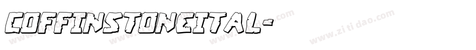 coffinstoneital字体转换
