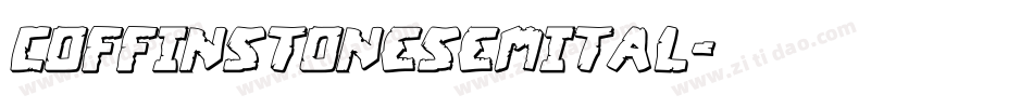 coffinstonesemital字体转换
