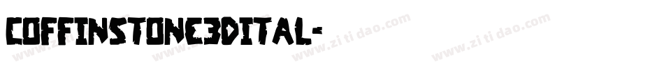 coffinstone3dital字体转换