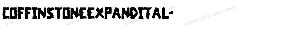 coffinstoneexpandital字体转换