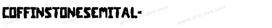 coffinstonesemital字体转换