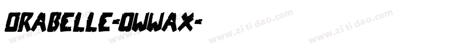 Orabelle-0WWAX字体转换