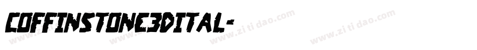 coffinstone3dital字体转换