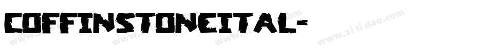 coffinstoneital字体转换