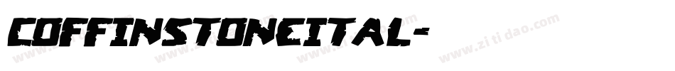 coffinstoneital字体转换