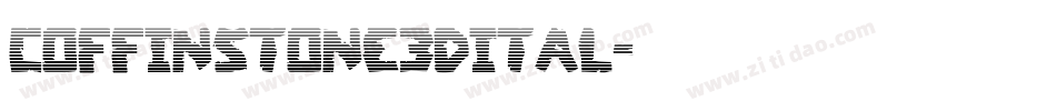coffinstone3dital字体转换