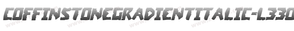 CoffinStoneGradientItalic-L33O4字体转换