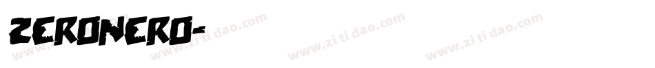 zeronero字体转换
