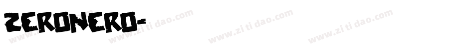zeronero字体转换