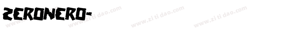 zeronero字体转换