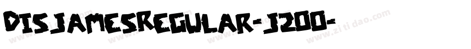 DisjamesRegular-j2OO字体转换