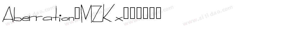 Aberration-MZKx字体转换