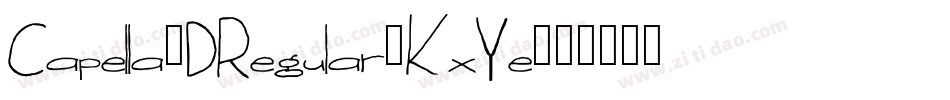 Capella3DRegular-KxYe字体转换