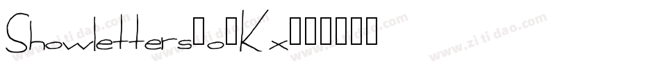 Showletters-o3Kx字体转换 Showletters-o3Kx字体转换