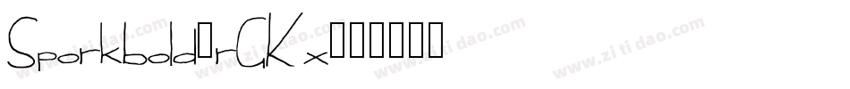 Sporkbold-rGKx字体转换