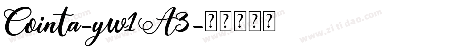 Cointa-yw1A3字体转换