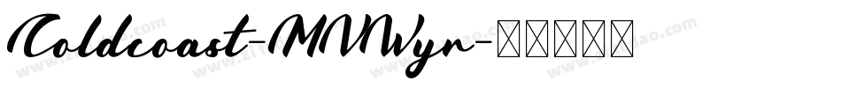 Coldcoast-MVWyr字体转换