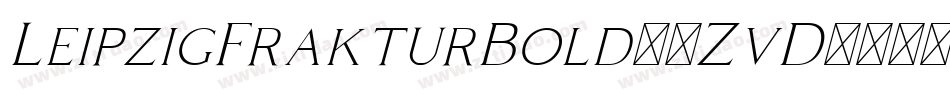 LeipzigFrakturBold-8ZvD字体转换
