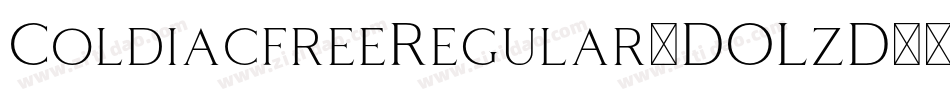 ColdiacfreeRegular-DOLzD字体转换