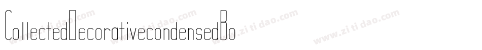 CollectedDecorativecondensedBold-7y1B字体转换