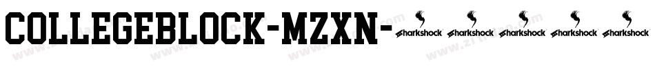 CollegeBlock-Mzxn字体转换