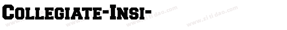 Collegiate-Insi字体转换