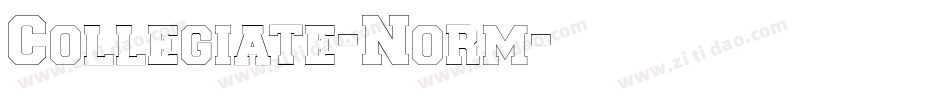Collegiate-Norm字体转换
